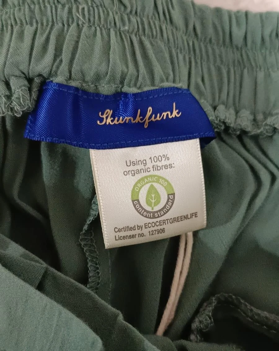 Pantalón verde SKFK (Skunfunk)-Talla 2/M (talla como una S/36, ver medidas) – photo 4